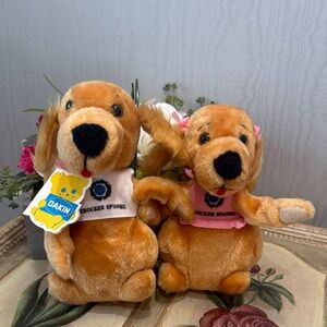 Vintage 1981 Dakin Crocker Cocker Spaniels Set of Two Crocker Bank Nostalgia
